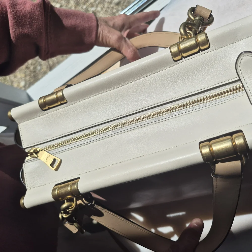 Coach Pink and Cream Women's Bag - Picture 4 of 10